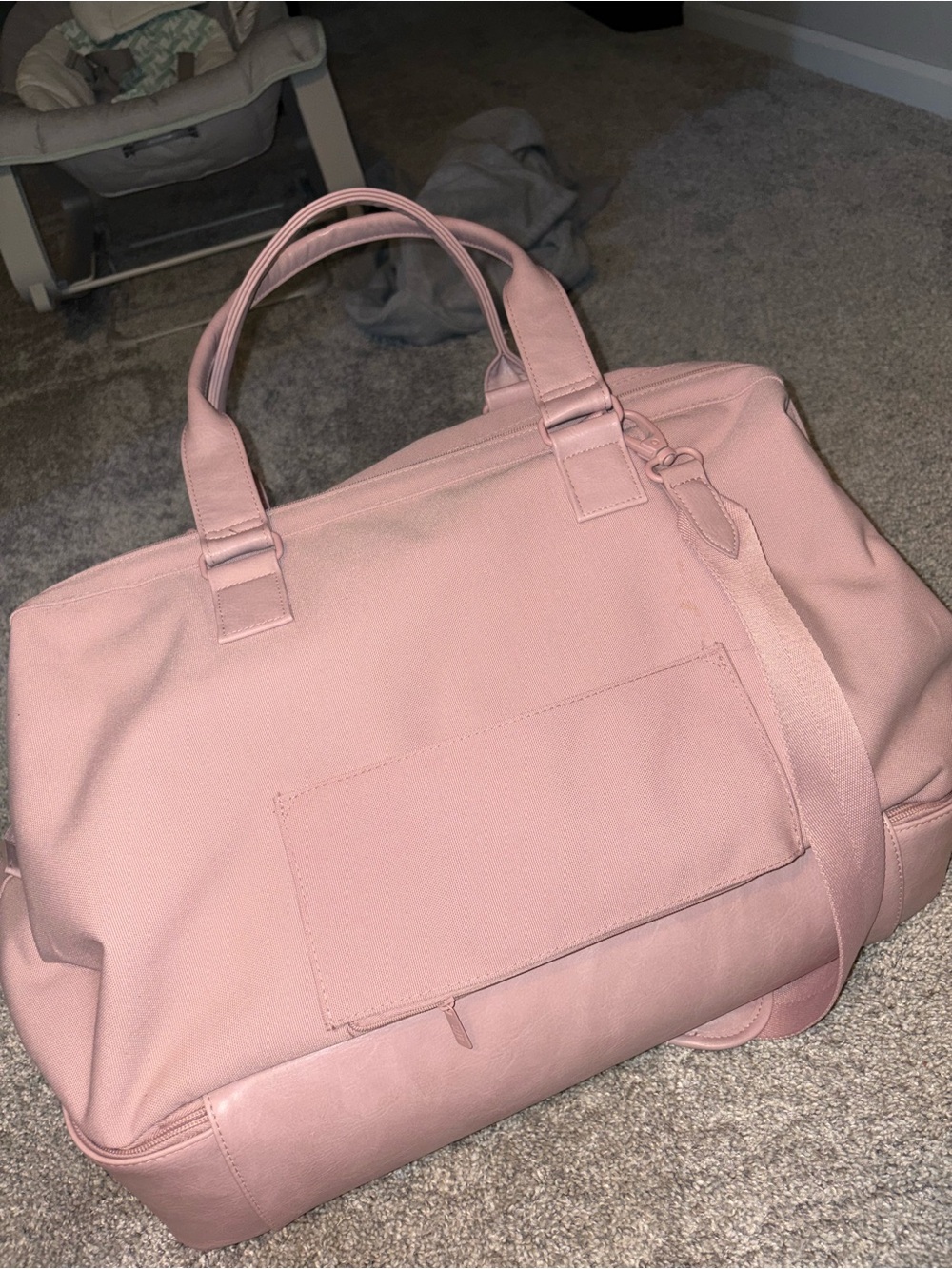 BEIS Blush Pink Weekend Travel Duffel